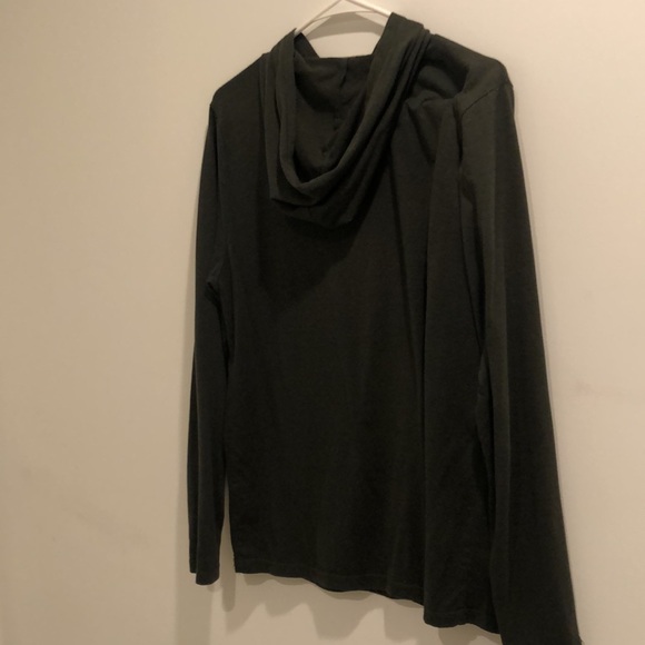 Threads 4 Thought Nate Baseline long sleeve hoodie. Dark green. Medium - Picture 3 of 3